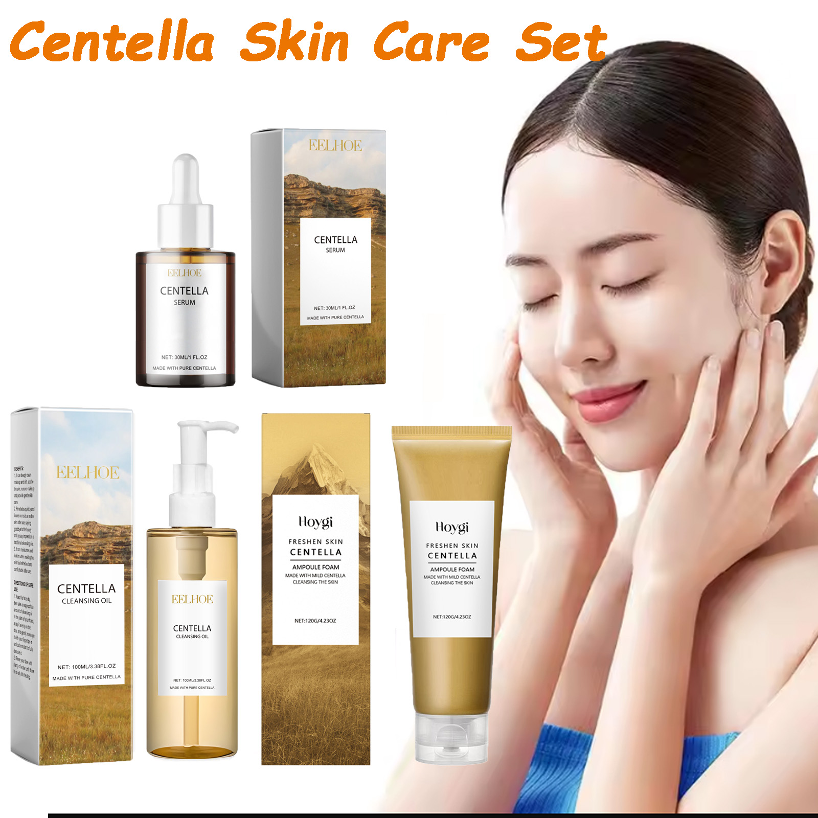 Skincare Glad2Glow - Centella Cilt Bakım Seti Centella Serum