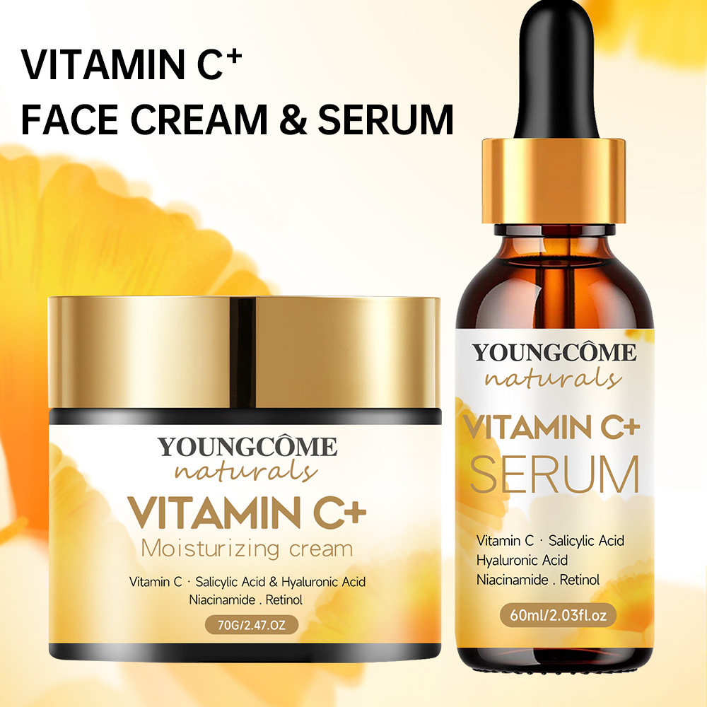 Skincare Glad2Glow - C Vitamini Yüz Kremi ve Esansiyel