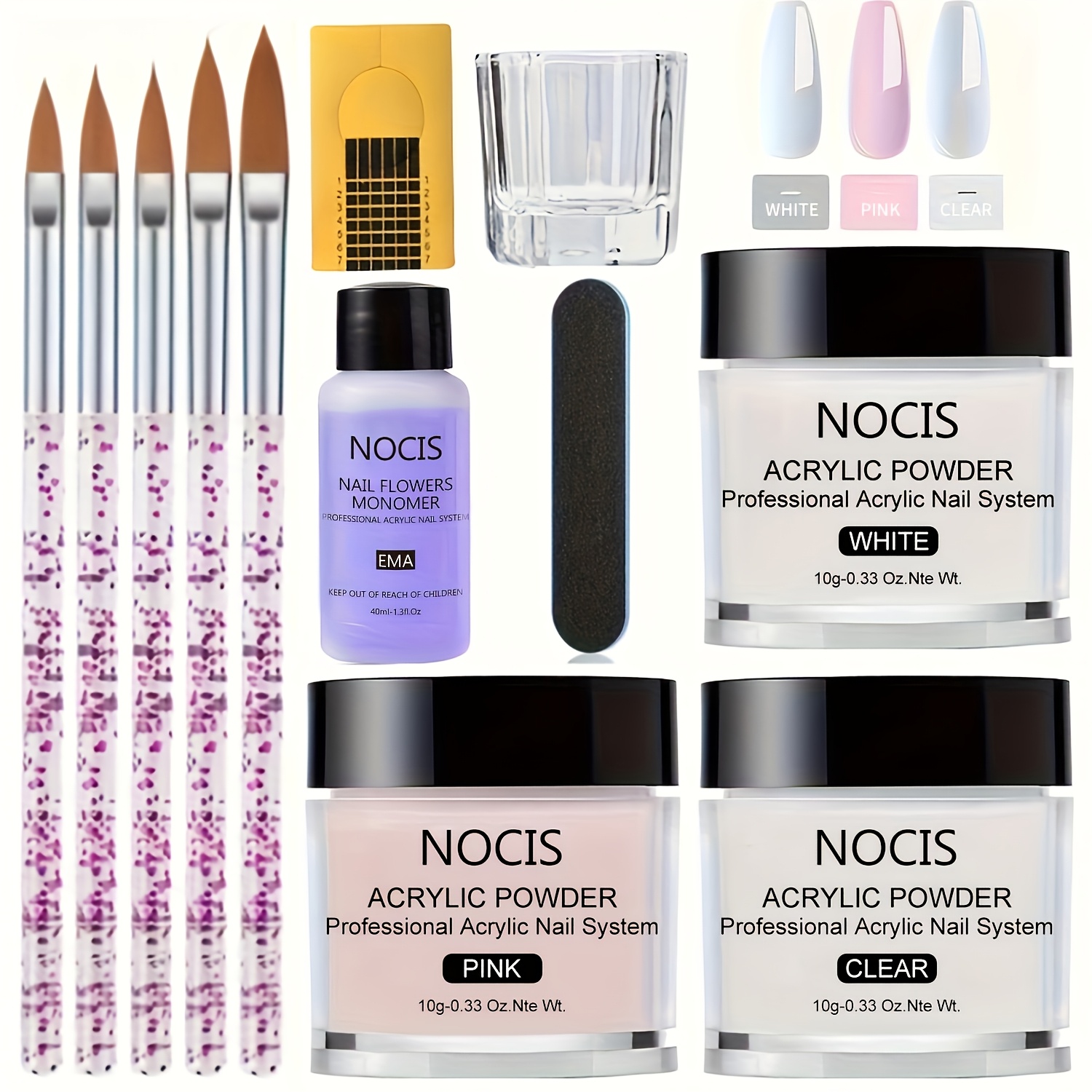 Vitamin C Powder - NOCIS Akrilik Tırnak Seti-Keratin Akrilik Tozu,