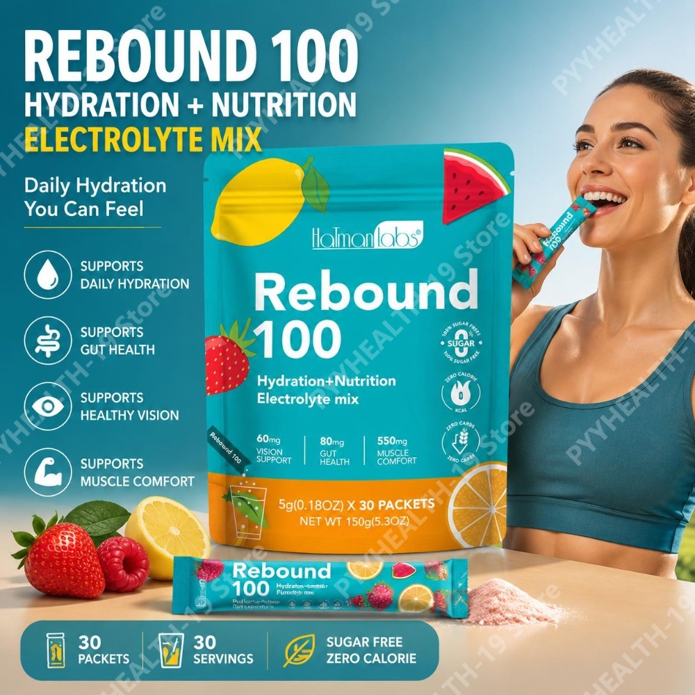 Vitamin C Powder - HalmanLabs Rebound 100 Elektrolit Karışımı Toz