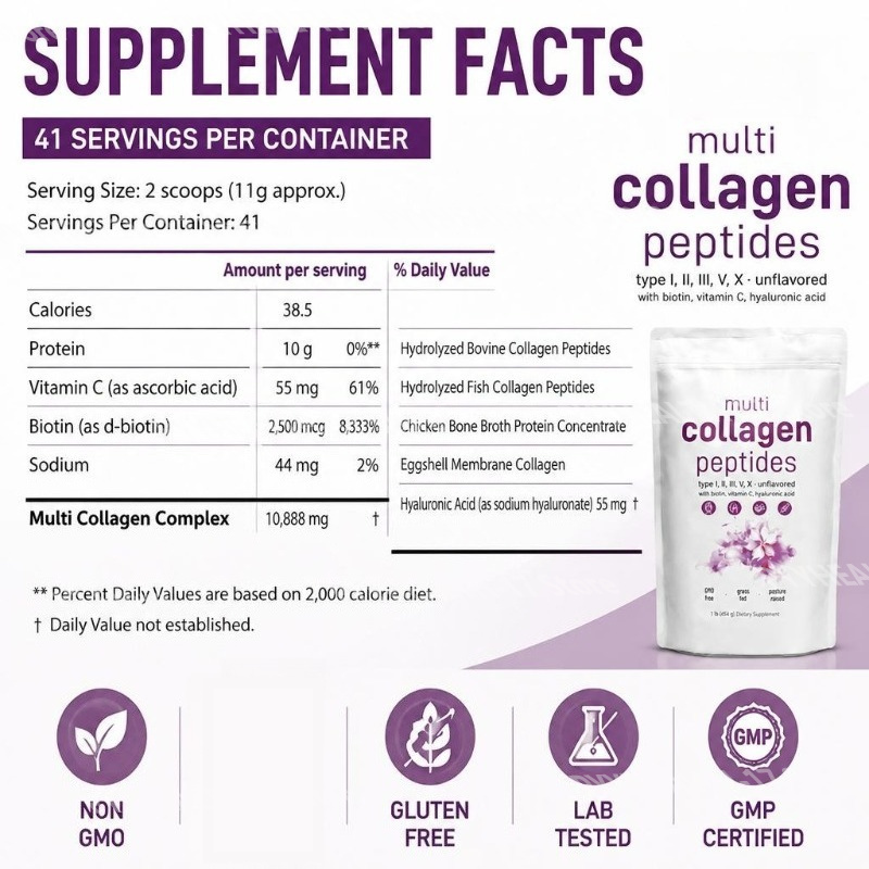 Çoklu Kolajen Peptitleri Tozu  - Vitamin C Powder incelemesi ve fiyatı