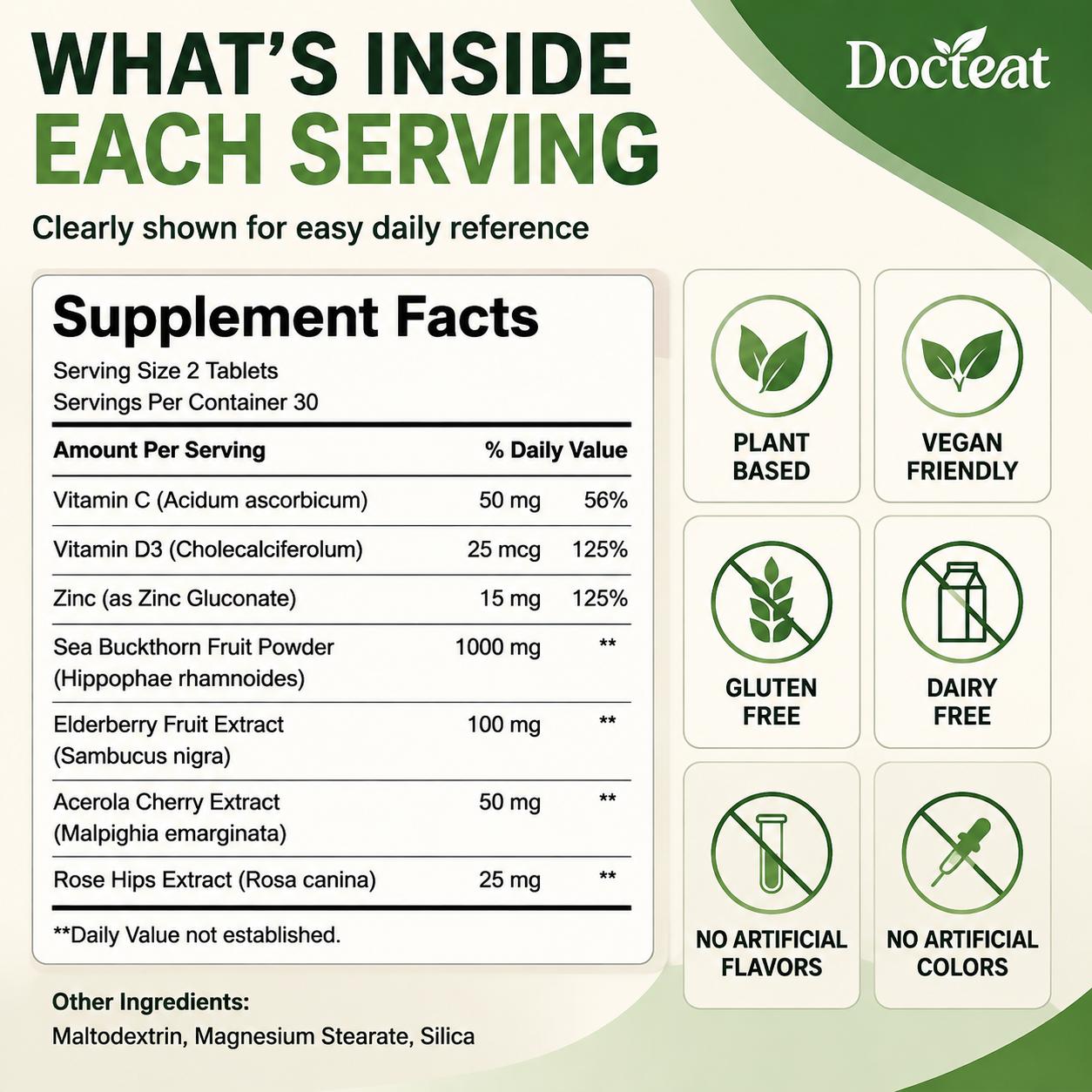 Docteat Deniz Cehri 1000mg Tab - Vitamin C Powder incelemesi ve fiyatı