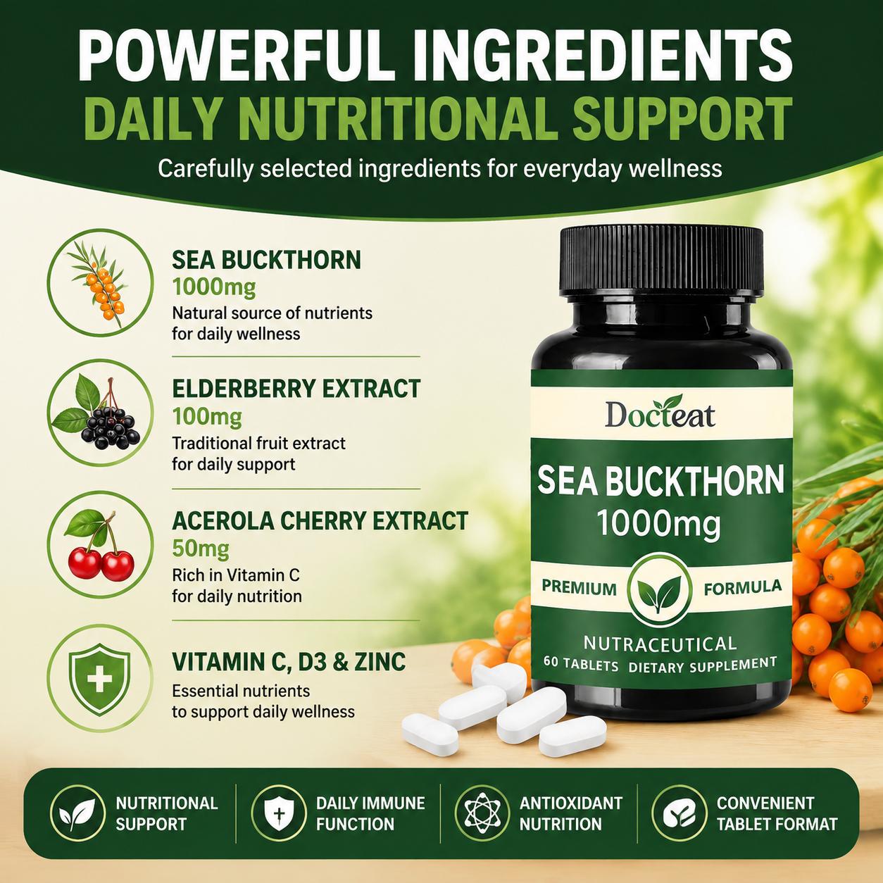 Docteat Deniz Cehri 1000mg Tab - Vitamin C Powder incelemesi ve fiyatı